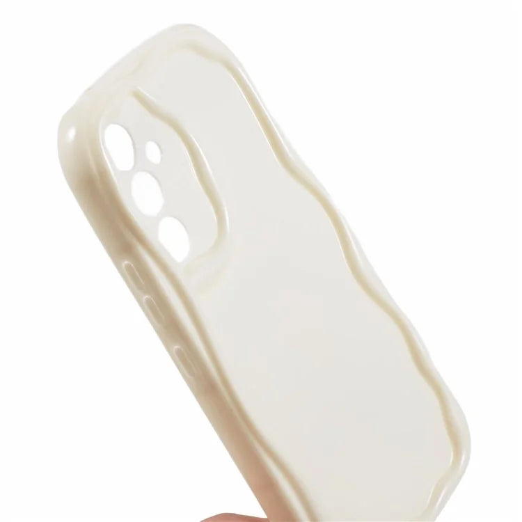 YX Series For Samsung Galaxy S24 Case Wavy Shape TPU Phone Back Protector (Precise Cutout)