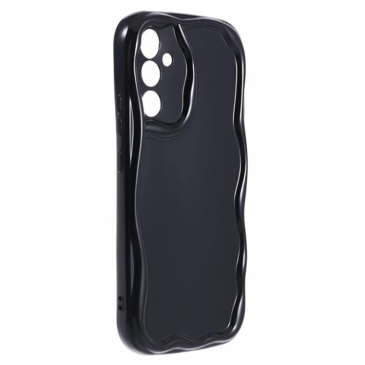YX Series For Samsung Galaxy S24 Case Wavy Shape TPU Phone Back Protector (Precise Cutout)