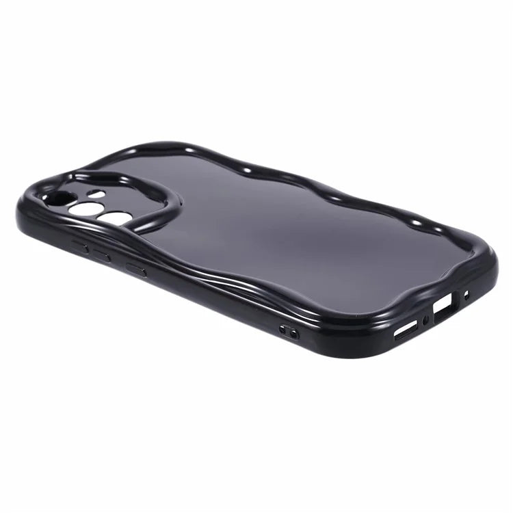 YX Series For Samsung Galaxy S24 Case Wavy Shape TPU Phone Back Protector (Precise Cutout)
