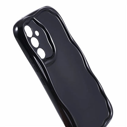YX Series For Samsung Galaxy S24 Case Wavy Shape TPU Phone Back Protector (Precise Cutout)
