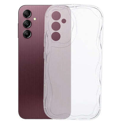 YX Series For Samsung Galaxy S24 Case Wavy Shape TPU Phone Back Protector (Precise Cutout)