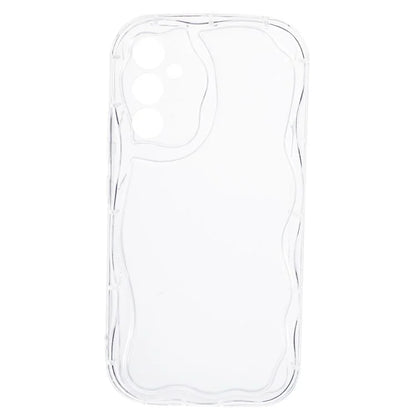 YX Series For Samsung Galaxy S24 Case Wavy Shape TPU Phone Back Protector (Precise Cutout)