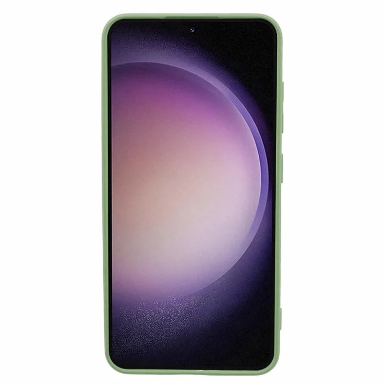 For Samsung Galaxy S24+ Soft Touch Case Fiber Lining TPU Rubberized Phone Cover