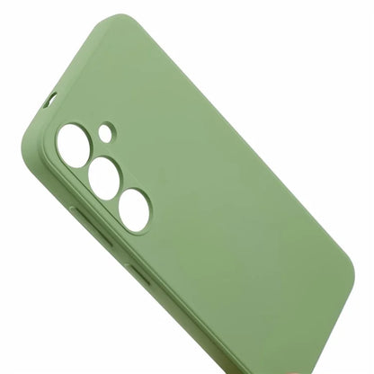 For Samsung Galaxy S24+ Soft Touch Case Fiber Lining TPU Rubberized Phone Cover