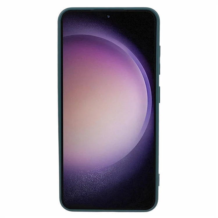 For Samsung Galaxy S24+ Soft Touch Case Fiber Lining TPU Rubberized Phone Cover