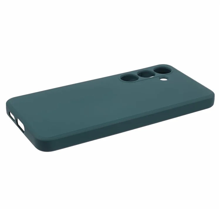 For Samsung Galaxy S24+ Soft Touch Case Fiber Lining TPU Rubberized Phone Cover