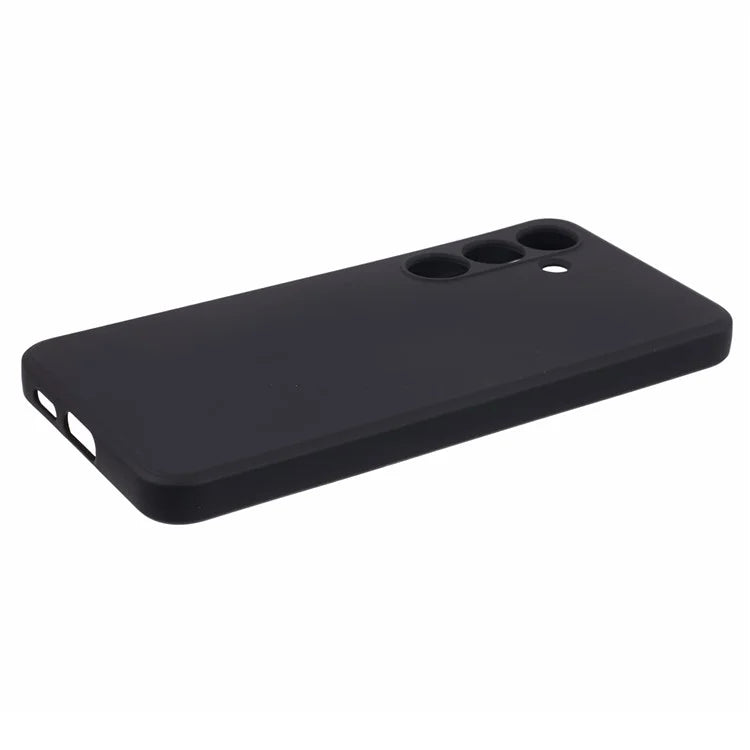 For Samsung Galaxy S24+ Soft Touch Case Fiber Lining TPU Rubberized Phone Cover