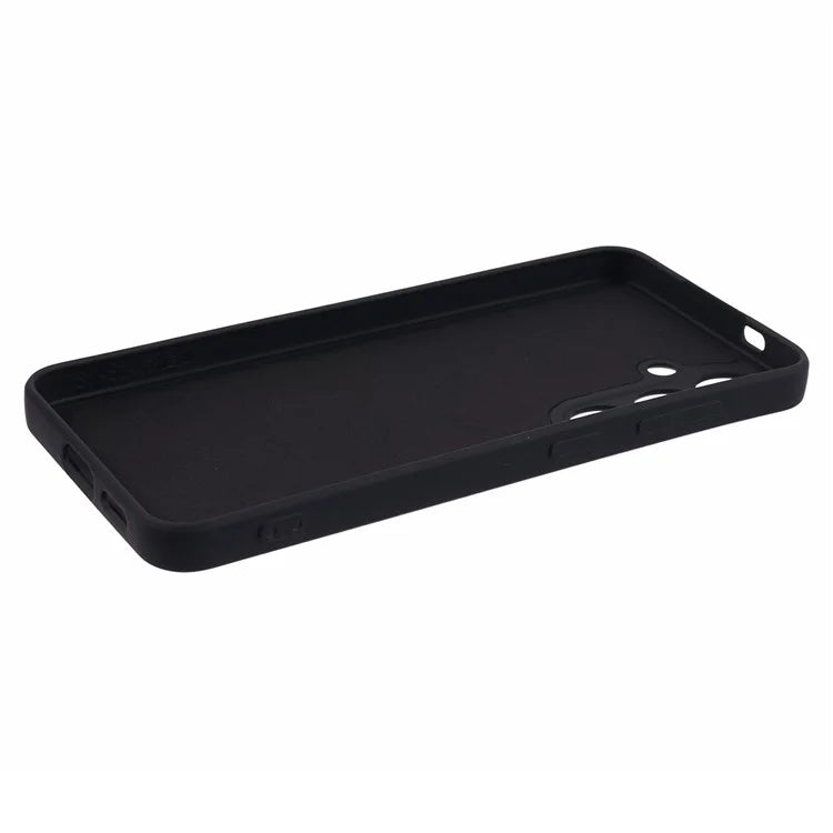 For Samsung Galaxy S24+ Soft Touch Case Fiber Lining TPU Rubberized Phone Cover