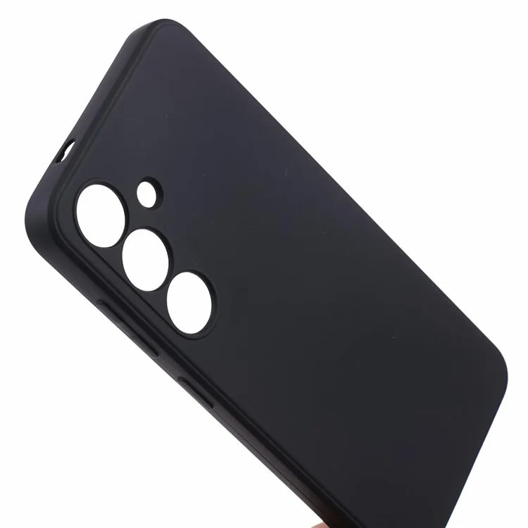 For Samsung Galaxy S24+ Soft Touch Case Fiber Lining TPU Rubberized Phone Cover