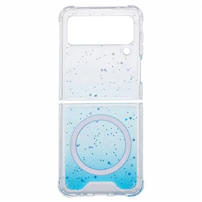 JTW Series For Samsung Galaxy Z Flip3 5G Magnetic Case Sparkle Epoxy TPU+Acrylic Phone Back Shell