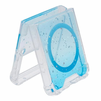 JTW Series For Samsung Galaxy Z Flip3 5G Magnetic Case Sparkle Epoxy TPU+Acrylic Phone Back Shell