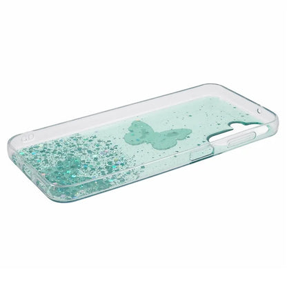 For Samsung Galaxy A14 4G / 5G Case AW Series Epoxy Butterfly Decor TPU+PVC Shockproof Cover