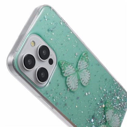 AW Series For iPhone 14 Pro Max Case TPU+PVC Butterfly Decor Phone Cover with Big Rear Lens Hole