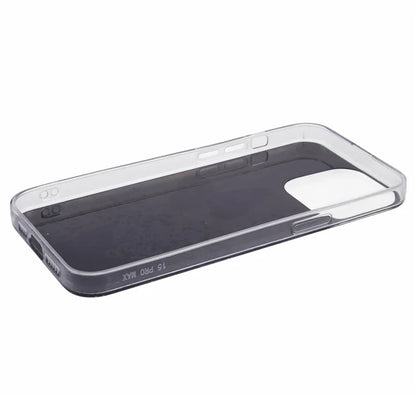 AW Series For iPhone 15 Pro Case TPU+PVC Sparkle Epoxy Big Rear Lens Hole Protective Cover