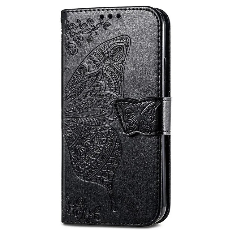 For Asus Zenfone 10 5G Cell Phone Case Butterfly Imprinted Anti-fall Wallet Leather Cover