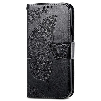 For Asus Zenfone 10 5G Cell Phone Case Butterfly Imprinted Anti-fall Wallet Leather Cover