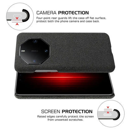 For Huawei Mate 60 RS Ultimate Phone Case Cloth+PC Cushion Cover