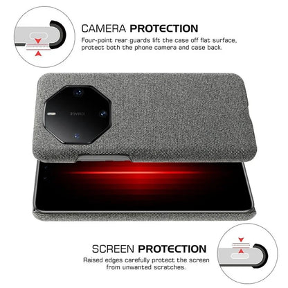 For Huawei Mate 60 RS Ultimate Phone Case Cloth+PC Cushion Cover