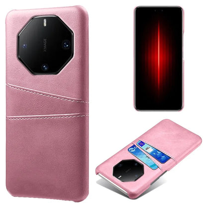 For Huawei Mate 60 RS Ultimate Phone Case PU Leather+PC Cover with Card Slots