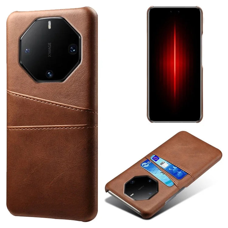 For Huawei Mate 60 RS Ultimate Phone Case PU Leather+PC Cover with Card Slots