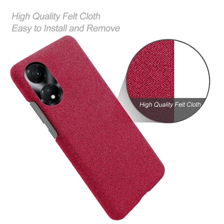 For Honor Play 40 Phone Case Cloth+PC Drop-Proof Back Cover