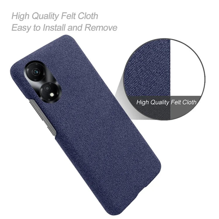 For Honor Play 40 Phone Case Cloth+PC Drop-Proof Back Cover