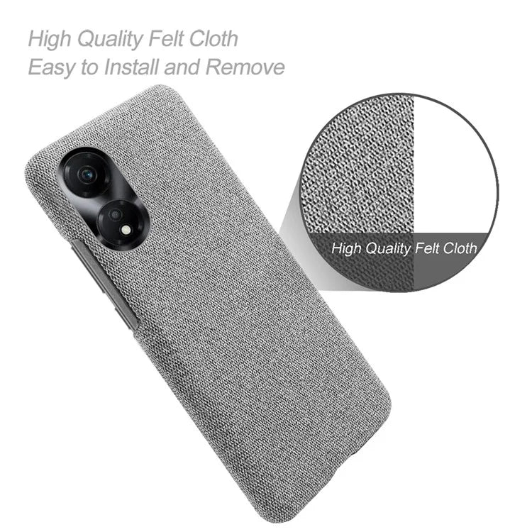 For Honor Play 40 Phone Case Cloth+PC Drop-Proof Back Cover