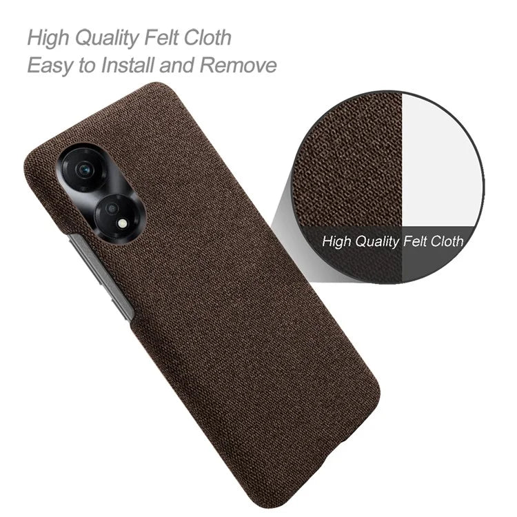 For Honor Play 40 Phone Case Cloth+PC Drop-Proof Back Cover
