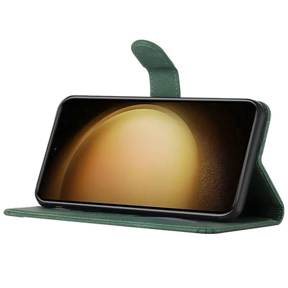 YX0010 Series for Samsung Galaxy S24+ Case PU Leather Wallet Phone Coverish Green