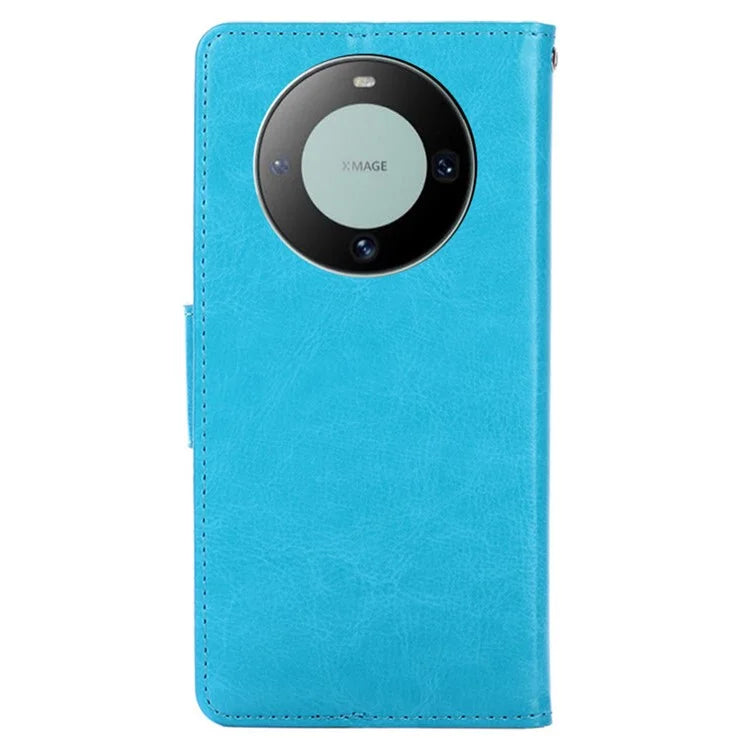 For Huawei Mate 60 Case Anti-scratch PU Leather Wallet Phone Cover