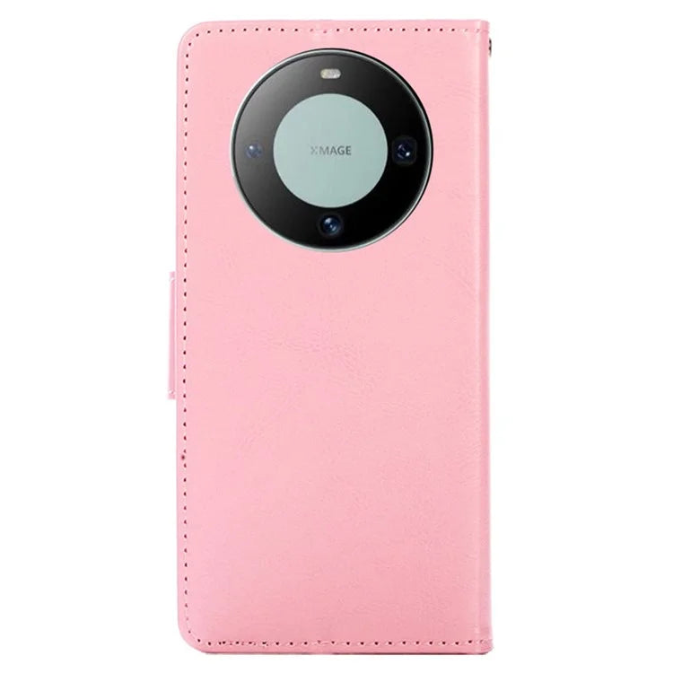 For Huawei Mate 60 Case Anti-scratch PU Leather Wallet Phone Cover