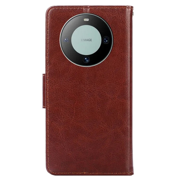 For Huawei Mate 60 Case Anti-scratch PU Leather Wallet Phone Cover