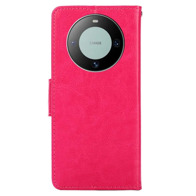 For Huawei Mate 60 Case Anti-scratch PU Leather Wallet Phone Cover
