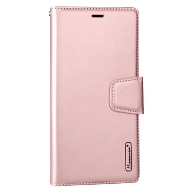 HANMAN Mill Series for Samsung Galaxy S24 Ultra Dustproof Cell Phone Case PU Leather Cover Wallet