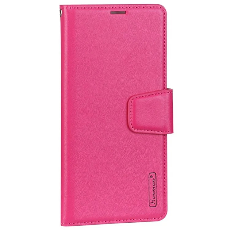 HANMAN Mill Series for Samsung Galaxy S24 Ultra Dustproof Cell Phone Case PU Leather Cover Wallet