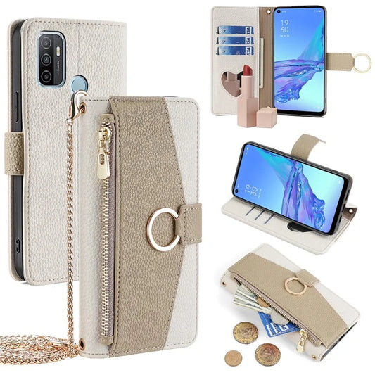 For Oppo A53 (2020)  /  A53s 4G  /  A32 (2020)  /  A33 (2020) Leather Case Wallet Stand Phone Cover