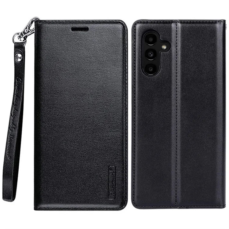HANMAN Minuo Series For Samsung Galaxy A25 5G (Global) (161.0 x 76.5 x 8.3mm) PU Leather Phone Shell Wallet Phone Cover Case