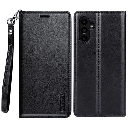 HANMAN Minuo Series For Samsung Galaxy A25 5G (Global) (161.0 x 76.5 x 8.3mm) PU Leather Phone Shell Wallet Phone Cover Case