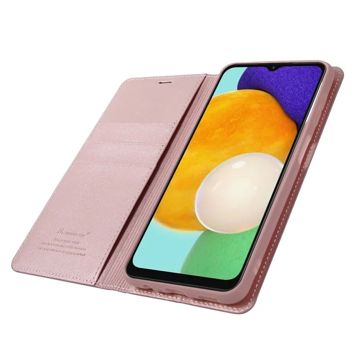 HANMAN Minuo Series For Samsung Galaxy A25 5G (Global) (161.0 x 76.5 x 8.3mm) PU Leather Phone Shell Wallet Phone Cover Case