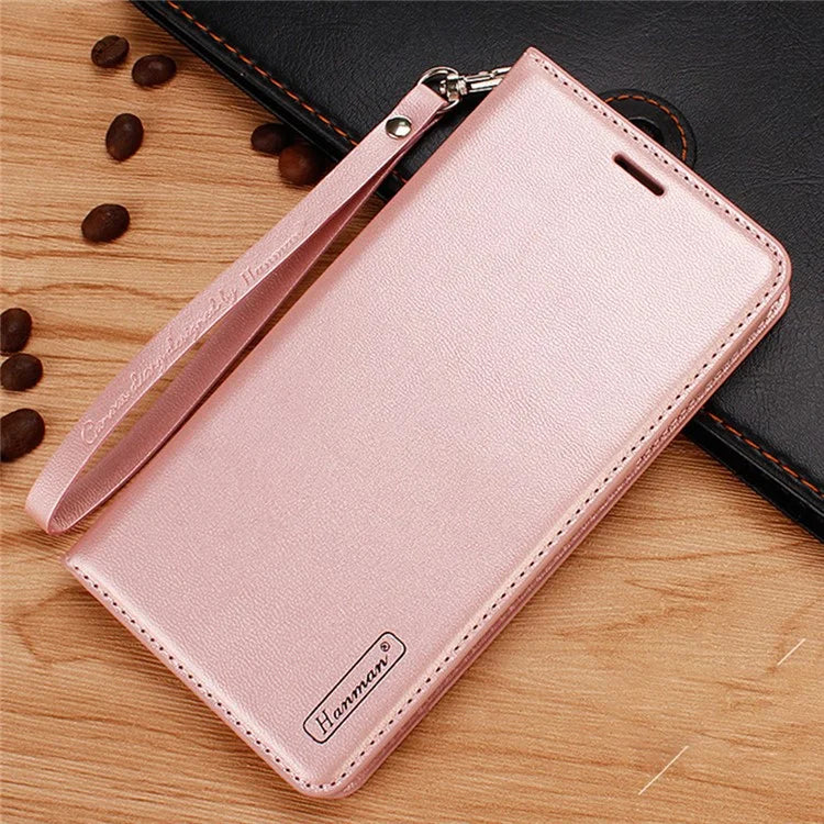 HANMAN Minuo Series For Samsung Galaxy A25 5G (Global) (161.0 x 76.5 x 8.3mm) PU Leather Phone Shell Wallet Phone Cover Case