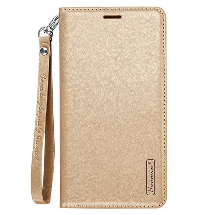 HANMAN Minuo Series For Samsung Galaxy A25 5G (Global) (161.0 x 76.5 x 8.3mm) PU Leather Phone Shell Wallet Phone Cover Case
