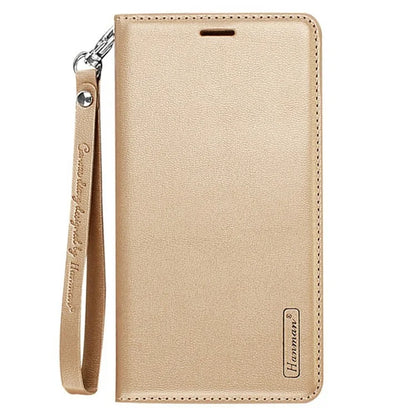 HANMAN Minuo Series For Samsung Galaxy A25 5G (Global) (161.0 x 76.5 x 8.3mm) PU Leather Phone Shell Wallet Phone Cover Case