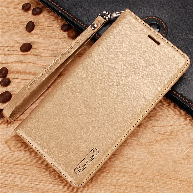 HANMAN Minuo Series For Samsung Galaxy A25 5G (Global) (161.0 x 76.5 x 8.3mm) PU Leather Phone Shell Wallet Phone Cover Case
