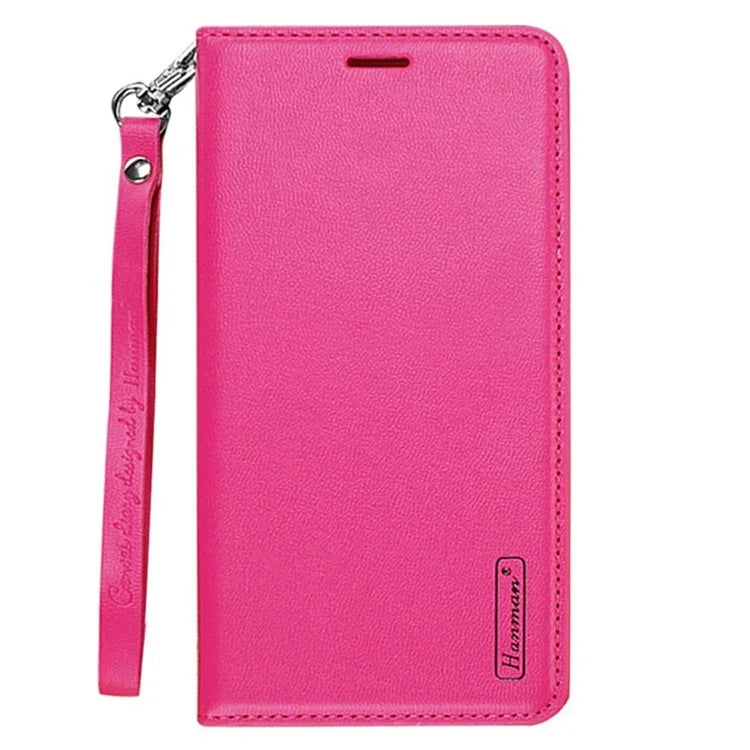 HANMAN Minuo Series For Samsung Galaxy A25 5G (Global) (161.0 x 76.5 x 8.3mm) PU Leather Phone Shell Wallet Phone Cover Case