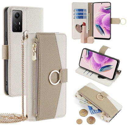 Car Holder For Xiaomi Redmi Note 12S 4G Case Leather Mobile Phone Cover Stand Wallet