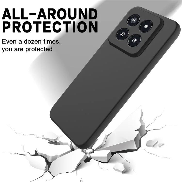 For Xiaomi 14 Pro Silicone Case Shockproof Phone Back Cover with Wrist Strap