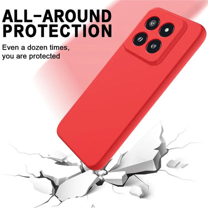 For Xiaomi 14 Pro Silicone Case Shockproof Phone Back Cover with Wrist Strap