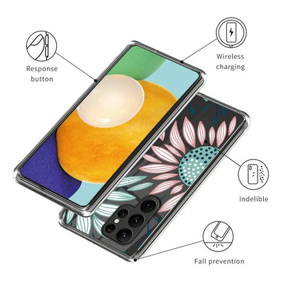For Samsung Galaxy S24 Ultra Pattern Phone Case TPU Shock Protective Cover