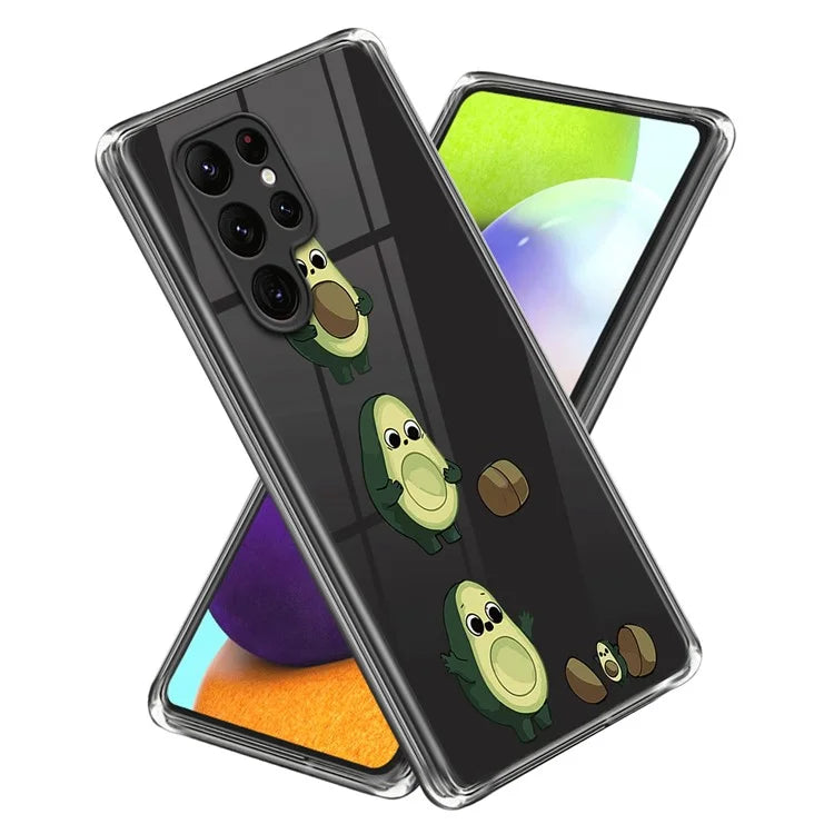 For Samsung Galaxy S24 Ultra Pattern Phone Case TPU Shock Protective Cover