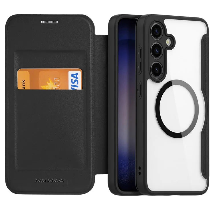 DUX DUCIS Skin X Pro for Samsung Galaxy S24 Phone Case PU Leather Full Protective Cover